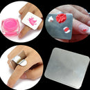 2pcs Mini Nail Art Palette Cosmetic Mixing Palette Set Ring Manicure Nail Tool for Blending Paint Shades Concealers Lipsticks