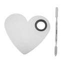Heart Shape Makeup Palette Spatula Fashion Stainless Steel Pallet Makeup Artist Tools for Blending Cosmetic Foundation Shades Colors