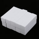 10 Pieces White Foam Nail Art Manicure Pedicure Buffer Buffing File Tools For Filling Nail Extensions, Acrylic Nails, False Nail Tips, Natural Nails