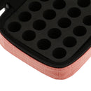Portable Lightweight Zippered 32 Bottles Essential Oil Carrying Bag Storage Case Holder Organizer Nude
