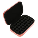 Portable Lightweight Zippered 32 Bottles Essential Oil Carrying Bag Storage Case Holder Organizer Nude