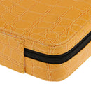 Portable Lightweight Zippered 32 Bottles Essential Oil Carrying Bag Storage Case Holder Organizer Yellow