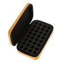 Portable Lightweight Zippered 32 Bottles Essential Oil Carrying Bag Storage Case Holder Organizer Yellow