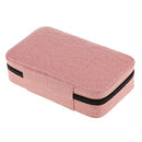 Portable Lightweight Zippered 32 Bottles Essential Oil Carrying Bag Storage Case Holder Organizer Pink
