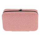 Portable Lightweight Zippered 32 Bottles Essential Oil Carrying Bag Storage Case Holder Organizer Pink