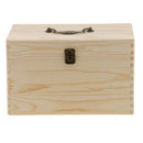 Travel Essential Oil Carrying Case Wooden Storage Box Organizer Holds up To 47 Bottles Aromatherapy Oils Container
