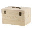 Travel Essential Oil Carrying Case Wooden Storage Box Organizer Holds up To 47 Bottles Aromatherapy Oils Container