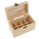 High Quality Wooden Box Storage Display Case Holds 8 Bottles of 10ml Essential Oils
