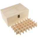 Portable Large Essential Oil Wooden Storage Box Display Carry Case Organizer Holds 40 Bottles