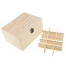 Wooden Essential Oil Box - Holds 15 (5-30ml) Essential Oil Bottles Perfect Case for Presentations Travel Carrying Diaplay