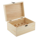 Wooden Essential Oil Box - Holds 15 (5-30ml) Essential Oil Bottles Perfect Case for Presentations Travel Carrying Diaplay