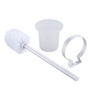 Aluminium Home Bathroom Accessories Wall Mounted Toilet Bowl Cleaning Brush With Glass Brush Cup Holder Set