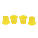 Lot of 100 Pieces Disposable Plastic Tattoo Ink Cups Caps Pot Pigment Permanent Supplies 9.5mm Yellow