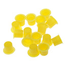 Lot of 100 Pieces Disposable Plastic Tattoo Ink Cups Caps Pot Pigment Permanent Supplies 9.5mm Yellow