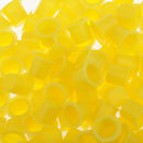 Lot of 100 Pieces Disposable Plastic Tattoo Ink Cups Caps Pot Pigment Permanent Supplies 9.5mm Yellow