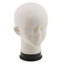 White PVC Children Mannequins Manikin Head Model for Wig Hat Scarf Glasses Show Stand Headphone Display