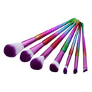 Professional 7pcs Rainbrow Mermaid Make Up Brushes Set Face Powder Foundation Eyebrow Eyeliner Lip Cosmetic Tool