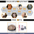Fashion Women Short Curly Full Head Natural Human Hair Wigs Brown +Wig Cap