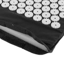Lightweight Portable Acupressure Massage Mat for Back Pain Relief Stress Muscle Relaxing Blood Circulation Improve Mat Black