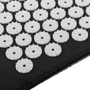 Lightweight Portable Acupressure Massage Mat for Back Pain Relief Stress Muscle Relaxing Blood Circulation Improve Mat Black