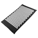 Lightweight Portable Acupressure Massage Mat for Back Pain Relief Stress Muscle Relaxing Blood Circulation Improve Mat Black