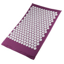 Lightweight Portable Acupressure Massage Mat for Back Pain Relief Stress Muscle Relaxing Blood Circulation Improve Mat Purple