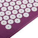 Lightweight Portable Acupressure Massage Mat for Back Pain Relief Stress Muscle Relaxing Blood Circulation Improve Mat Purple