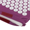 Lightweight Portable Acupressure Massage Mat for Back Pain Relief Stress Muscle Relaxing Blood Circulation Improve Mat Purple