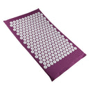 Lightweight Portable Acupressure Massage Mat for Back Pain Relief Stress Muscle Relaxing Blood Circulation Improve Mat Purple