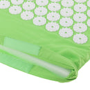 Lightweight Portable Acupressure Massage Mat for Back Pain Relief Stress Muscle Relaxing Blood Circulation Improve Mat Green