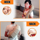Electric Shiatsu Massage Pillow Back Neck Foot Shoulder Massager Kneading with EU Plug