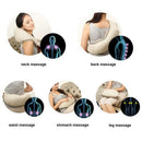 Electric Shiatsu Massage Pillow Back Neck Foot Shoulder Massager Kneading with EU Plug