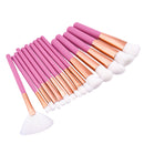 15pcs Premium Soft Cosmetic Brushes Set Kabuki Foundation Blending Blush Face Eyeshadow Powder Contour Blusher Makeup Tools Pink