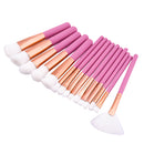 15pcs Premium Soft Cosmetic Brushes Set Kabuki Foundation Blending Blush Face Eyeshadow Powder Contour Blusher Makeup Tools Pink