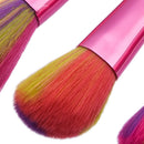 NEW 5pcs Fish Scale Mermaid Tail Makeup Brushes Set Powder Foundation Contour Blusher Eyeshadow Cosmetic Tools Kit