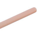 White Fan Shape Wooden Handle Soft Nylon Face Foundation Powder Makeup Brush for Party Comestic
