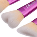 7pcs Beauty Glitter Fish Scale Mermaid Bottom Makeup Brush Set Eyebrow Foundation Powder Cosmetic Heart Fan Shape Brushes Set