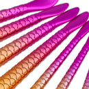 7pcs Beauty Glitter Fish Scale Mermaid Bottom Makeup Brush Set Eyebrow Foundation Powder Cosmetic Heart Fan Shape Brushes Set