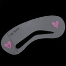 Eyebrow Set Black Pencil Razor Scissor Stencil Trimmer 3 Reusable Shaper Shaping Brow Kit