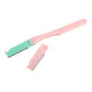 Eyebrow Set Black Pencil Razor Scissor Stencil Trimmer 3 Reusable Shaper Shaping Brow Kit