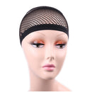 New Nylon Wig Cap Weaving Stretchable Hair Net Cool Mesh Snood Cosplay Black