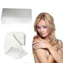100 Pieces Nonwoven Hair Removal Paper Depilatory Wax Strips Epilator Waxing