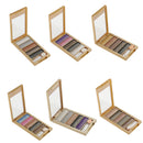 Women Pro Girls Eye Makeup Beauty Long Lasting 5 Colors Diamond Smoky Shimmer Eyeshadow Palette with Makeup Cosmetic Brush