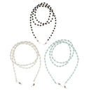3 Pieces Anti Slip Beaded Eyeglass Eye Reading Spectacles Sunglasses Holder Necklace Chain Neck Strap Cord Lanyards with Glass Beads