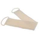 Natural Linen Exfoliating Back Scrubber Bath Shower Strap Spa Skin Brush Sponge Body Cleaning