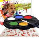 6 Colors Face Body Paint Palette Fun Halloween Fancy Painting Make Up Kit Set for Kids