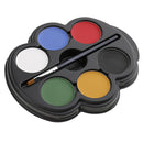 6 Colors Face Body Paint Palette Fun Halloween Fancy Painting Make Up Kit Set for Kids