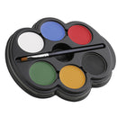 6 Colors Face Body Paint Palette Fun Halloween Fancy Painting Make Up Kit Set for Kids