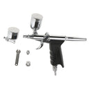 New Precision 0.3mm 0.5mm Gravity Feed Dual-Action Airbrush Paint Spray Gun Kit Set for Tattoo/Nail Art/Makeup/Cake