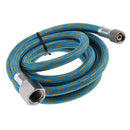Professional 1.5m 1/8'' to 1/4'' Spray Pen Woven Braided Nylon Airbrush Air Hose Tube Fits Most Brand